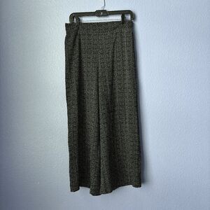 Women's Adrianna Papell Wide Leg Trousers Casual Pants Elastic Stretch Black 8